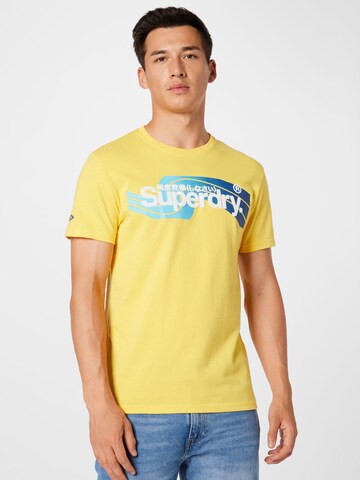 Superdry T-Shirt in Gelb: predná strana