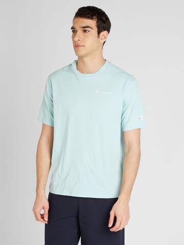 Champion Authentic Athletic Apparel T-Shirt in Blau: predná strana