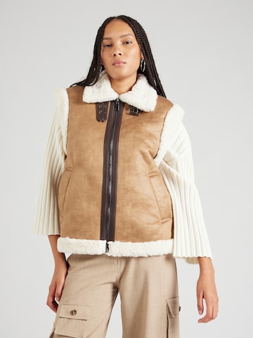 b.young Vest 'Asanne' in Brown: front