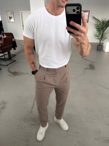 Regular Pantalon à plis 'Brian' DAN FOX APPAREL en beige