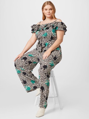 Tuta jumpsuit di River Island Plus in marrone