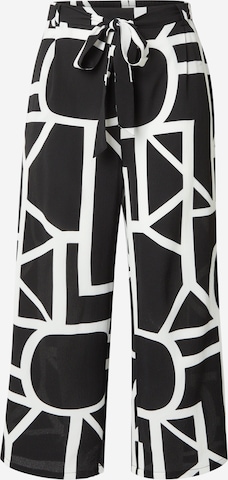 ONLY Carmakoma Wide Leg Hose 'CARLUX' in Schwarz: Vorderseite