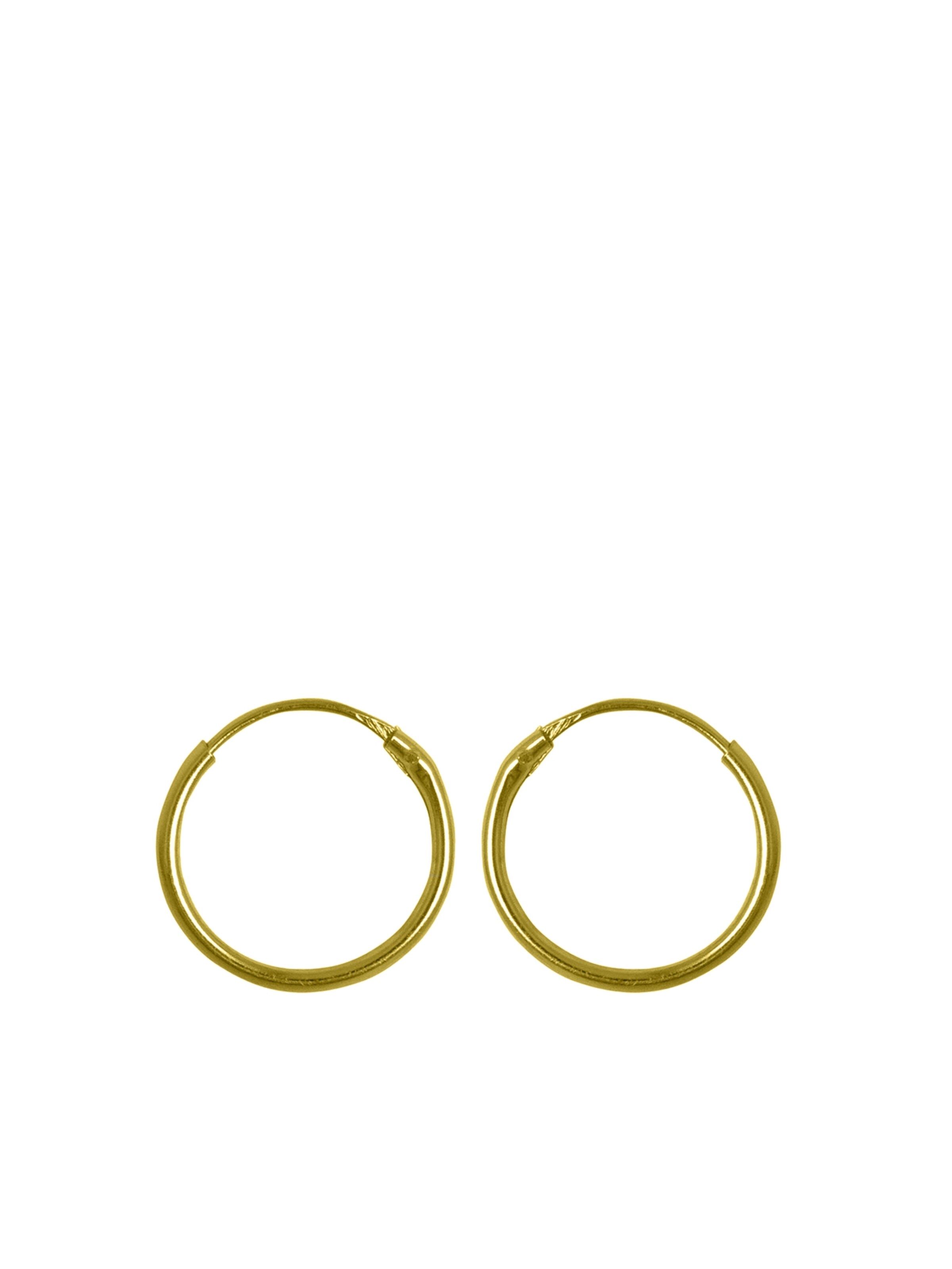 Lucardi Oorbellen 'Klassisch' in Goud: voorkant