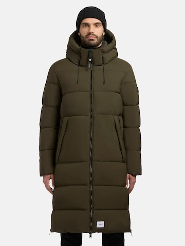 khujo Winter coat 'Rigo Matt-YM' in Green: front