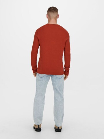 Pull-over Only & Sons en rouge