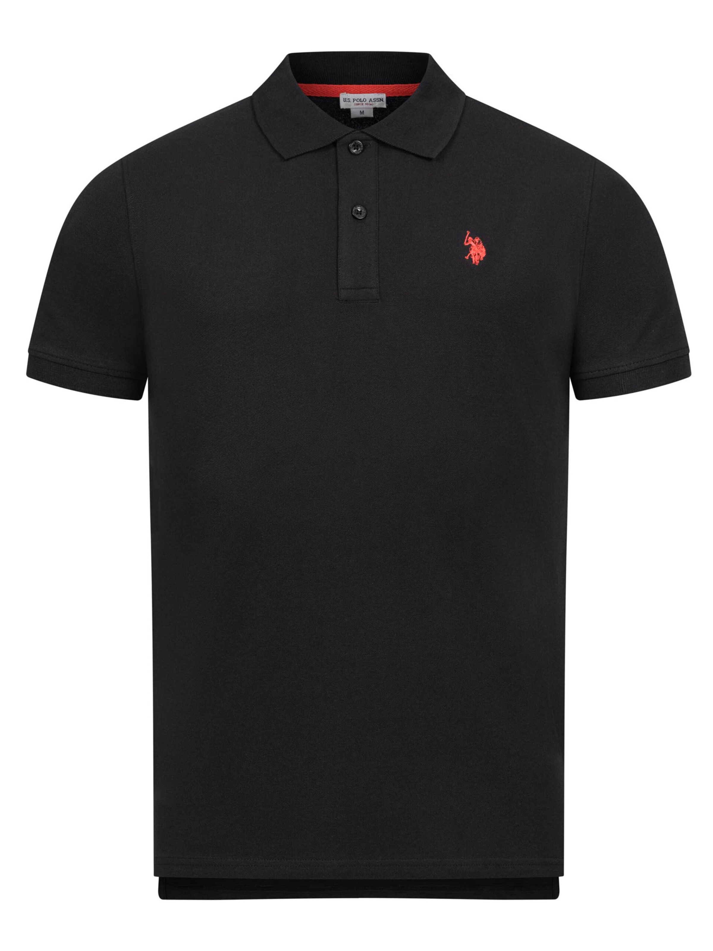 U.S. POLO ASSN. Poloshirt in Schwarz: Vorderseite
