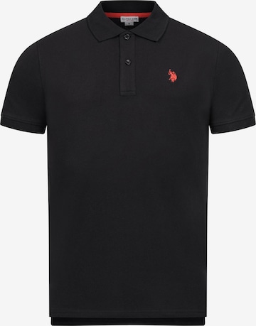 U.S. POLO ASSN. Poloshirt in Schwarz: Vorderseite
