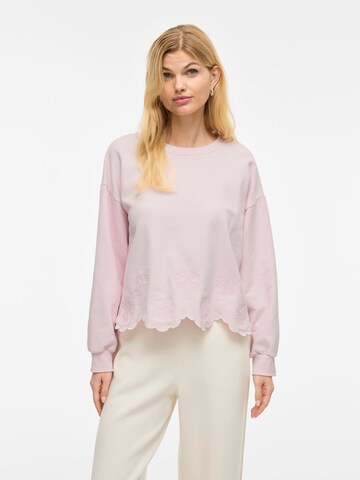 VILA Sweatshirt 'VIHailey' in Pink: front