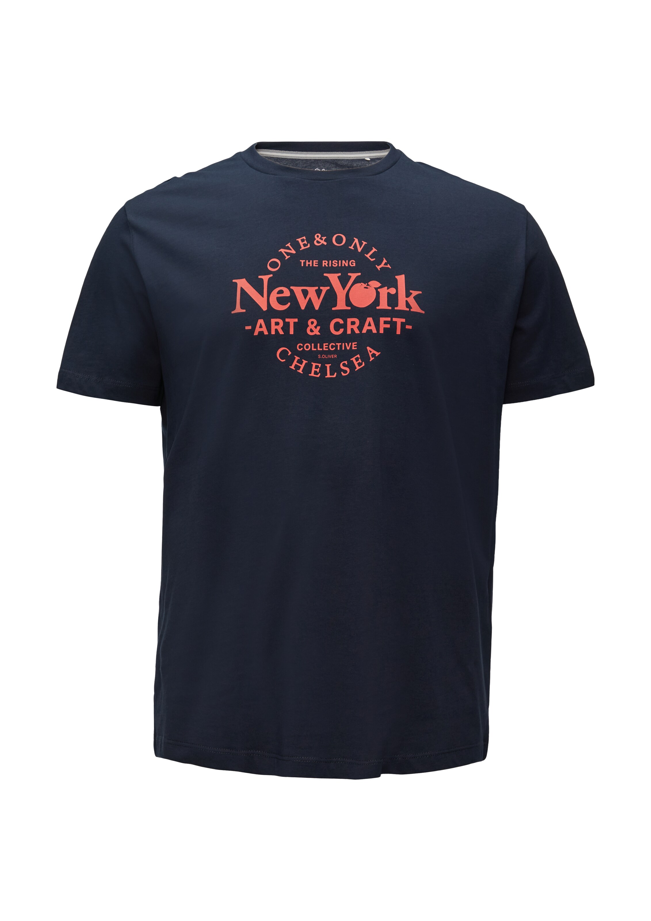 s.Oliver Men Big Sizes Shirt in Blau: Vorderseite