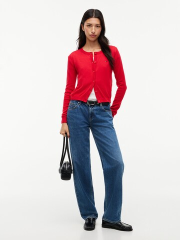 Tommy Jeans Strickjacke 'Essential' in Rot