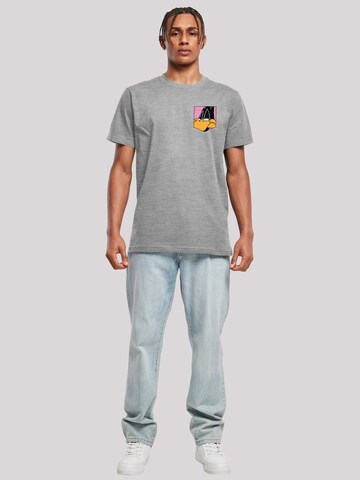 T-Shirt 'Looney Tunes Daffy Duck Face' F4NT4STIC en gris