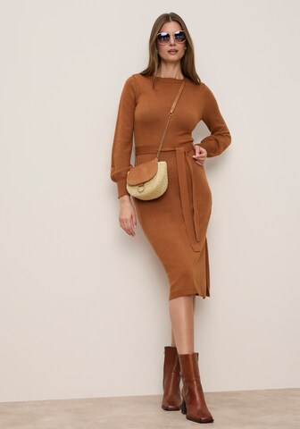 Tamaris Knitted dress in Brown