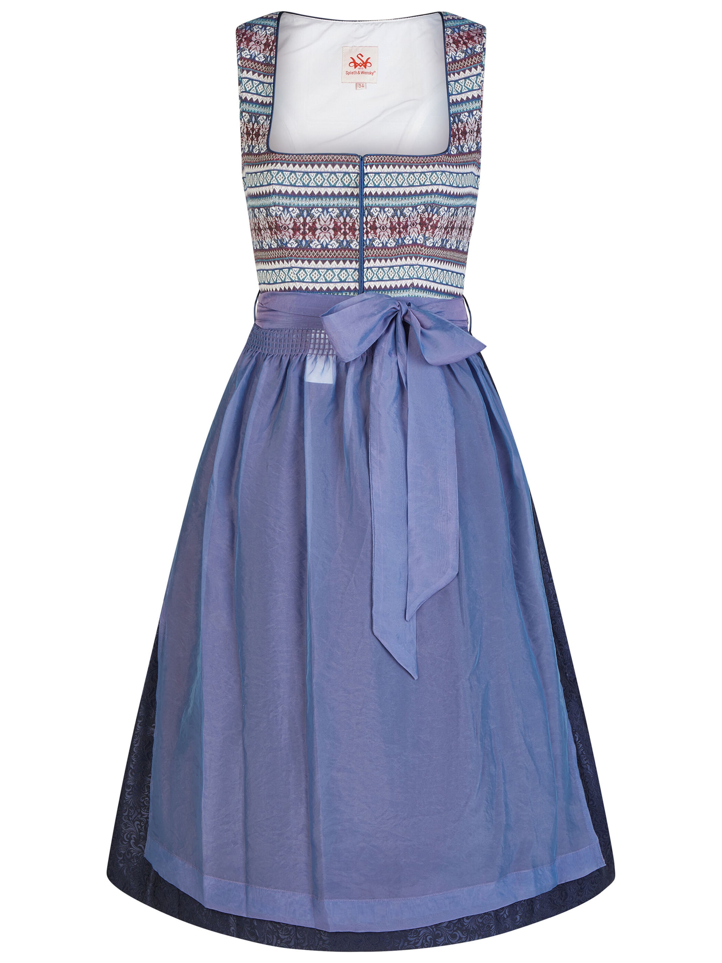 Dirndl 'Ghiese' SPIETH & WENSKY en bleu : devant