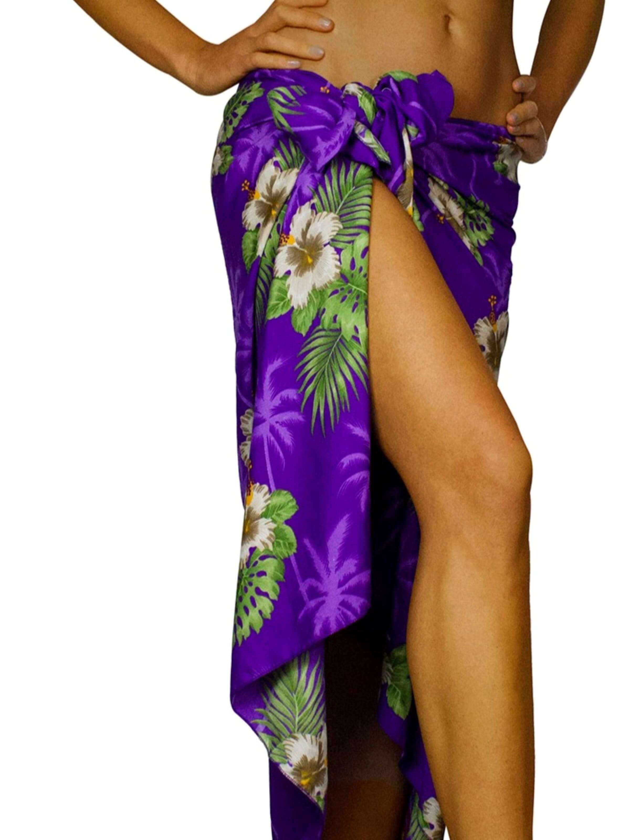 King Kameha Schal 'Small Flower'‌‌‌‌‌‌‌ in Lila