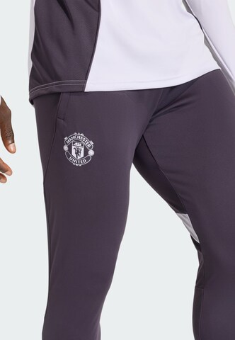 Coupe slim Pantalon de sport 'Manchester United Tiro 25 Competition' ADIDAS PERFORMANCE en violet