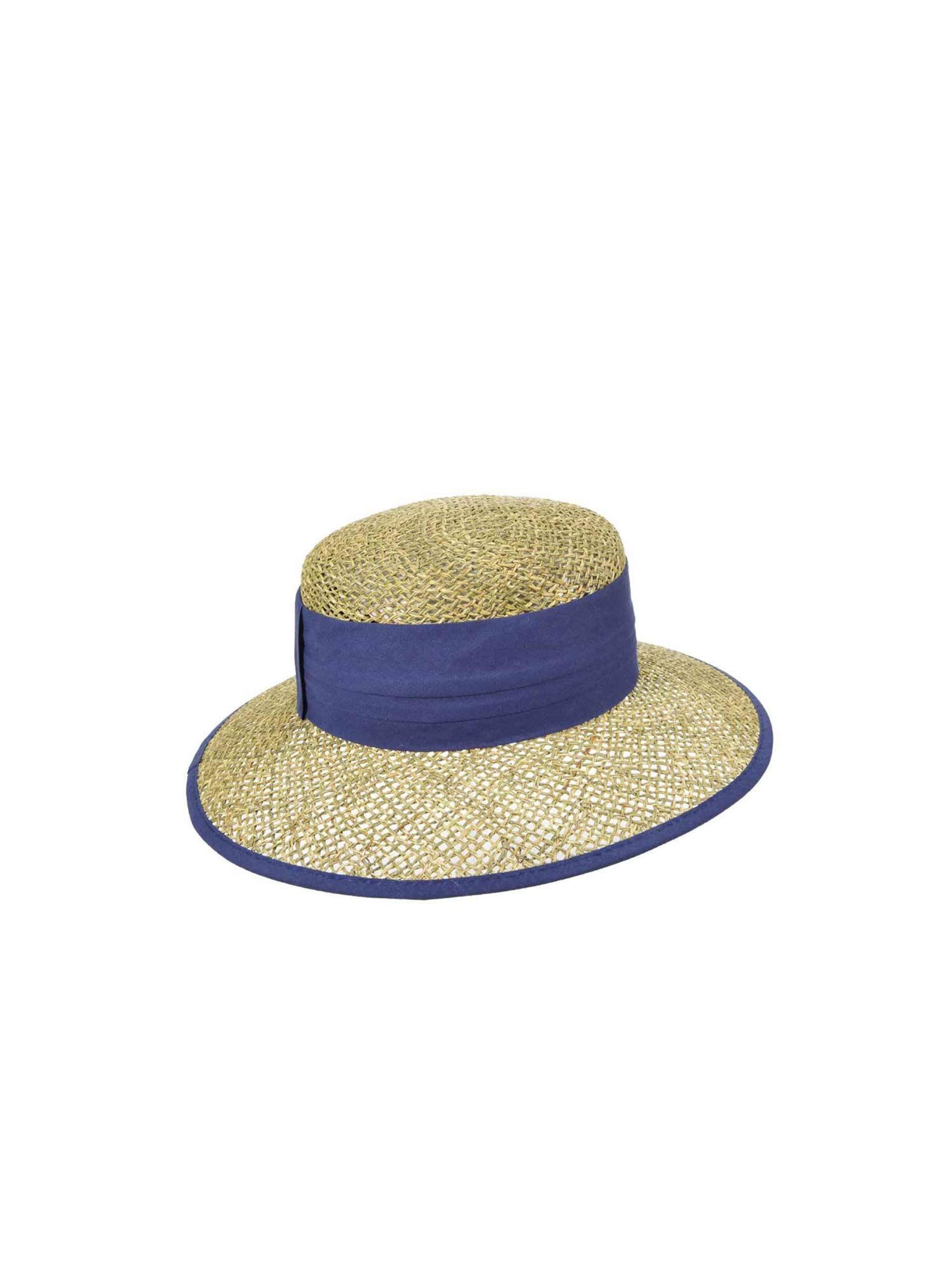 Seeberger Hat 'Hut' in Blue: front