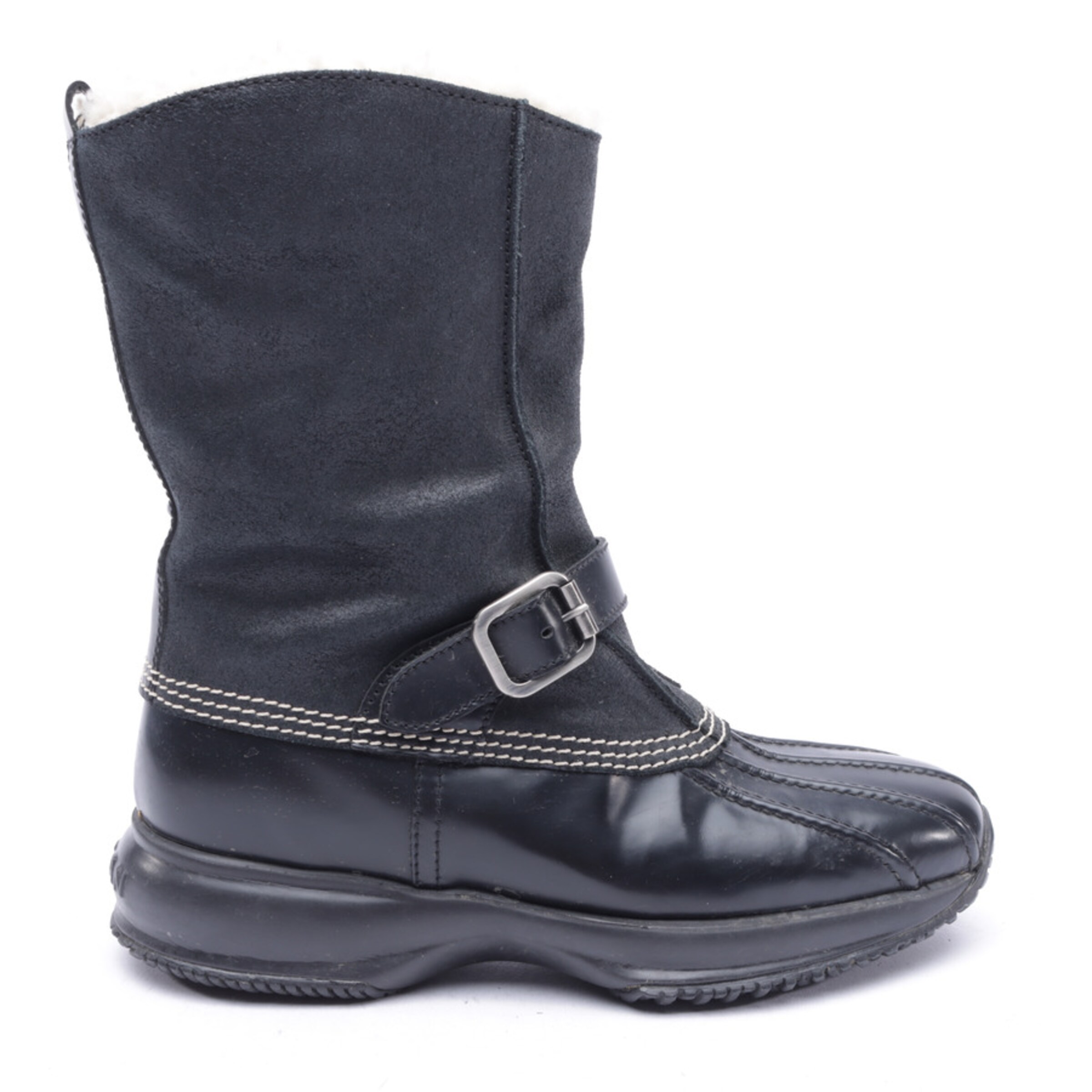HOGAN Stiefel 37 in Schwarz: Vorderseite