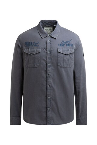 CAMP DAVID Regular fit Button Up Shirt in Blue: front