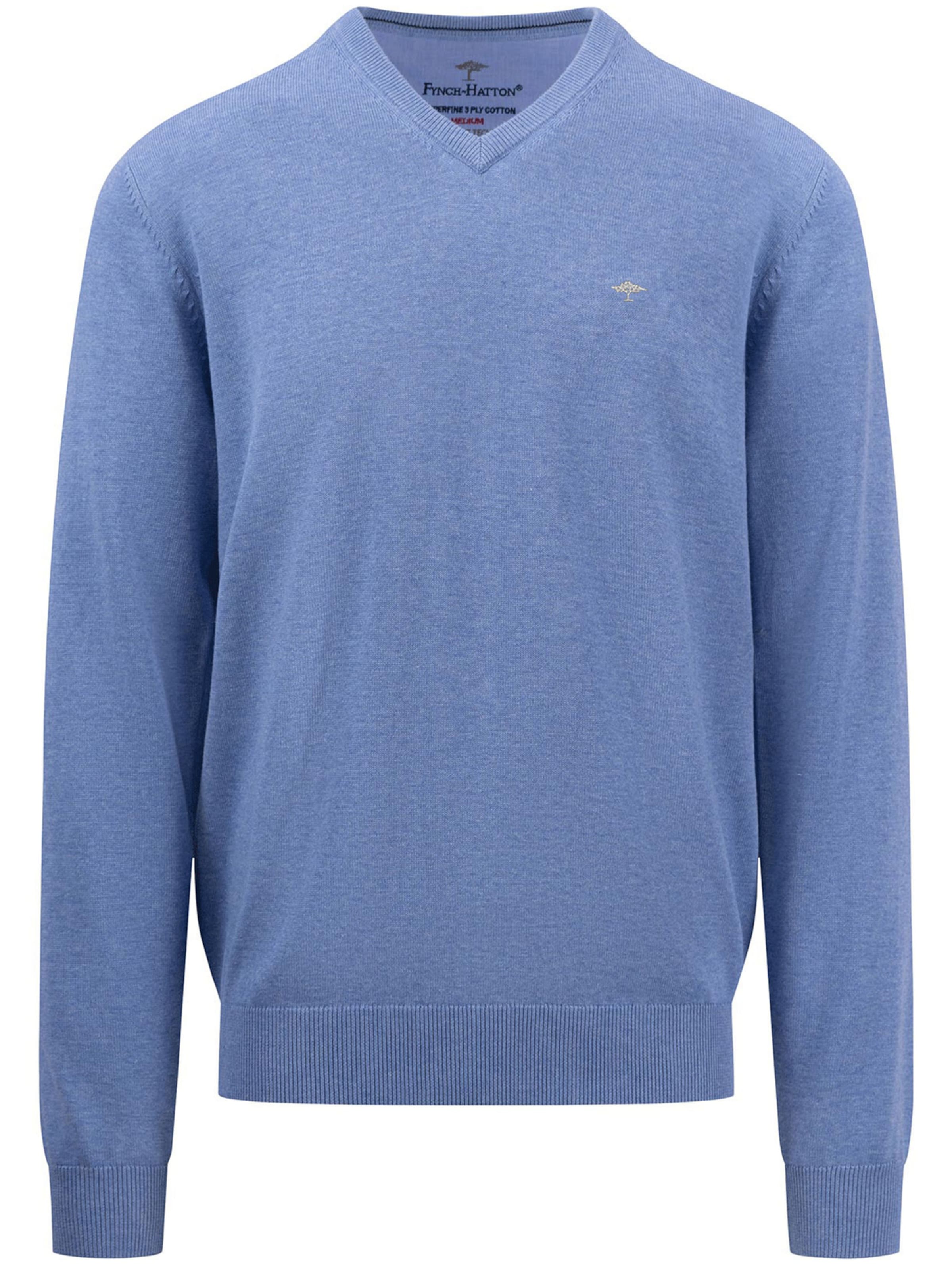 FYNCH-HATTON Trui in Blauw: voorkant