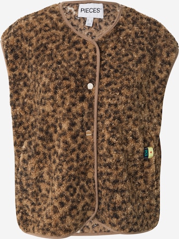 PIECES Vest 'PCKATTY' in Beige: front