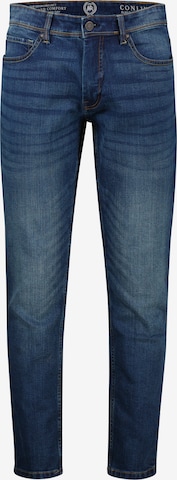 Coupe slim Jean ' CONLIN ' LERROS en bleu : devant