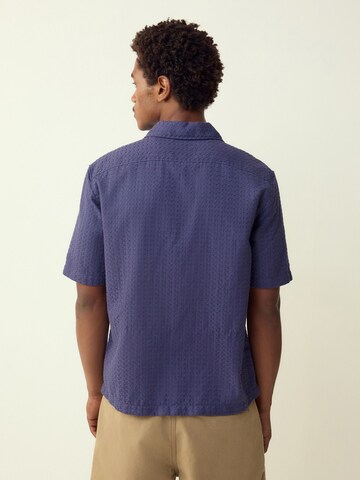 Next Средняя посадка Рубашка в Синий