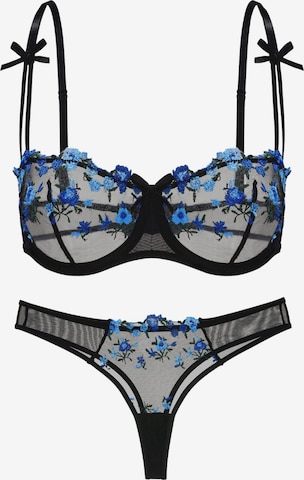 Carré Chic Underwear Sets in Blue: front