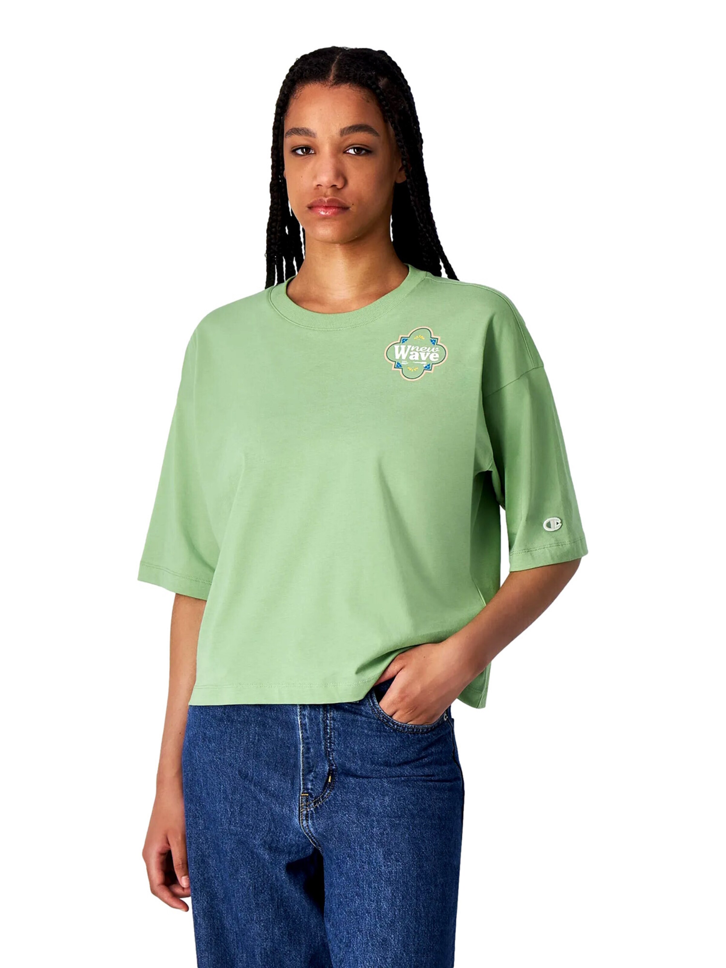 Champion Authentic Athletic Apparel Shirts i grøn: forside