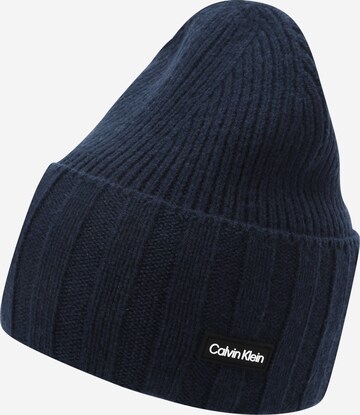 Calvin Klein Muts in Blauw: voorkant