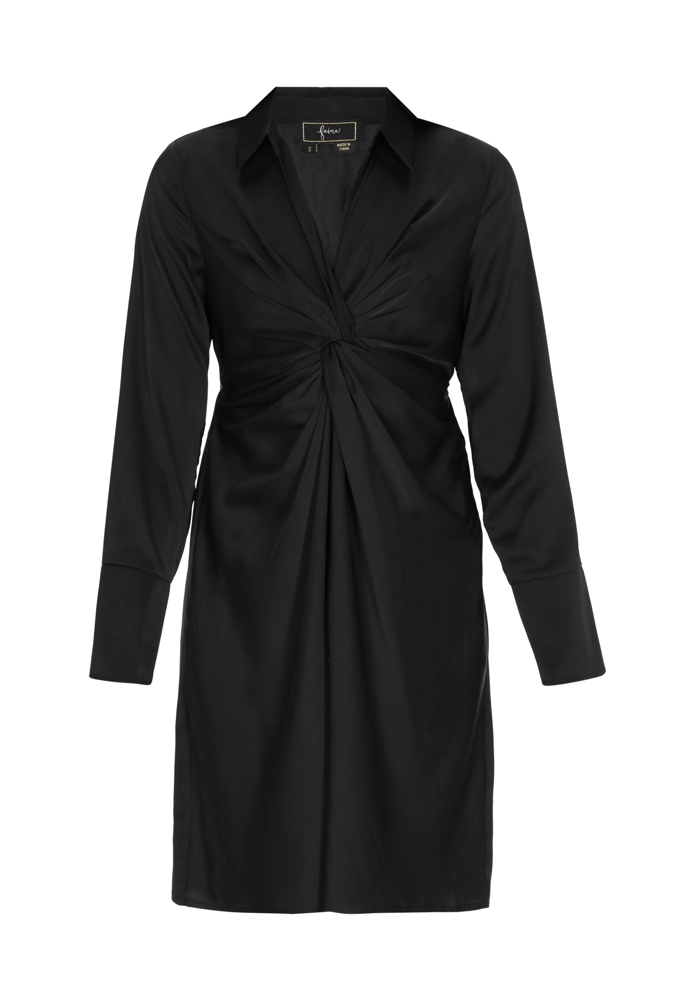 Robe faina en noir : devant