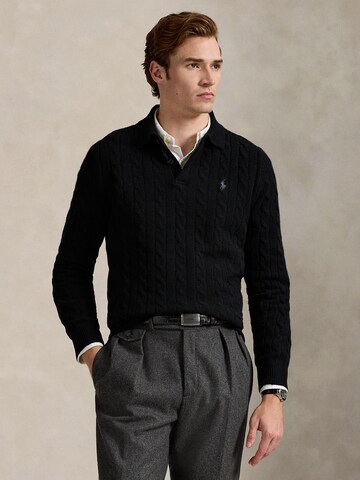 Pulover de la Polo Ralph Lauren pe negru: față