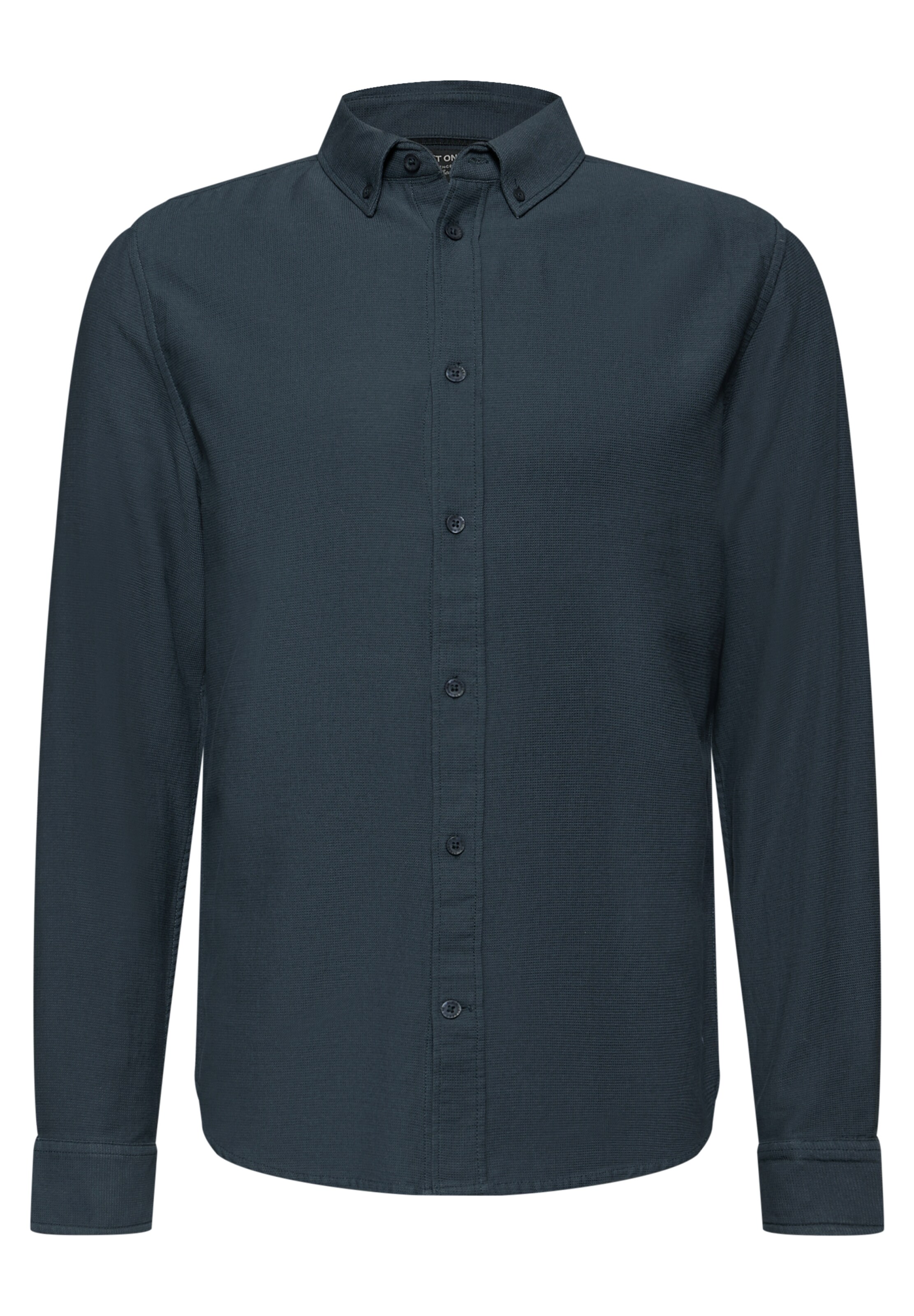 Street One MEN Slim fit Button Up Shirt in Blue: front
