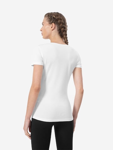 4F - Camiseta funcional en blanco