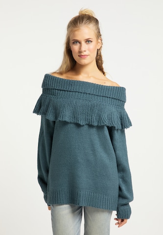 usha FESTIVAL Sweater in Green: front