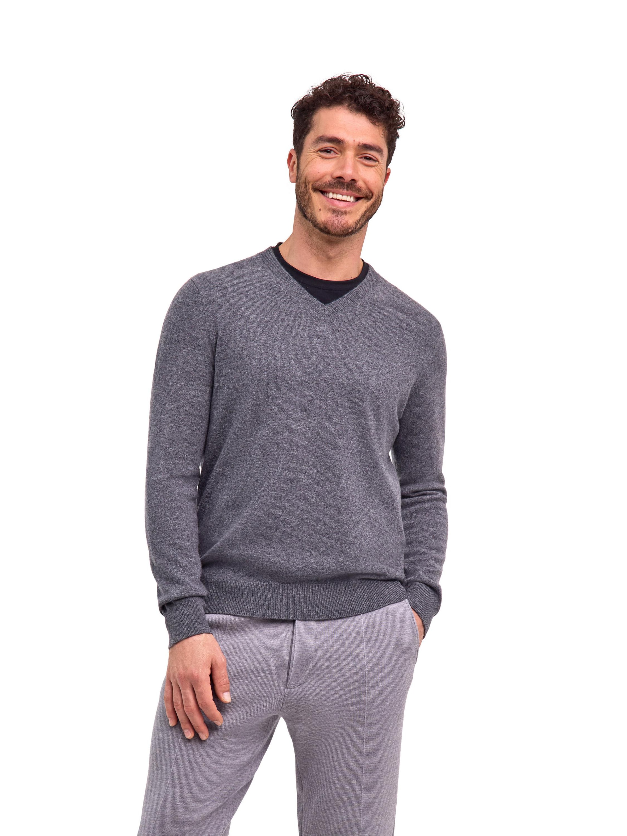 FALKE Pullover 'Pure Cashmere'‌‌‌‌‌‌ in Grau: Vorderseite
