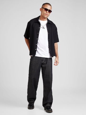 balts Calvin Klein Jeans Standarta T-Krekls