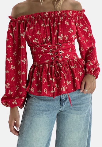 Elara Bluse i rød
