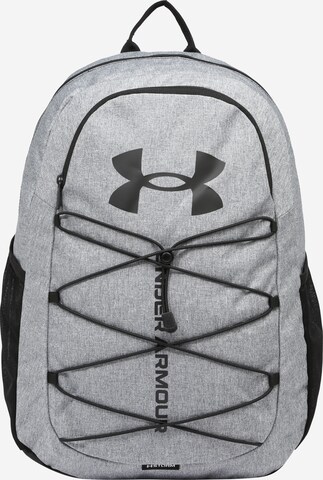 Rucsac sport 'Hustle' de la UNDER ARMOUR pe gri: față