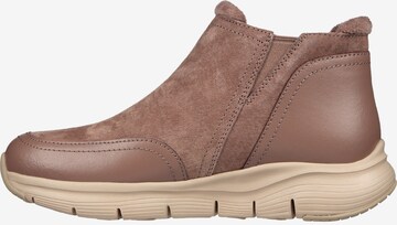 SKECHERS Booties in Brown: front