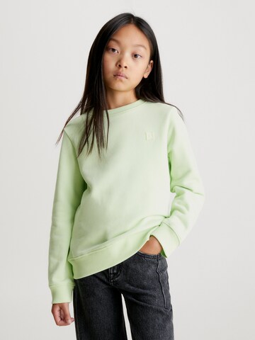 Calvin Klein Jeans Sweatshirt in Green: front