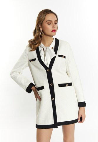 faina Blazer in White: front