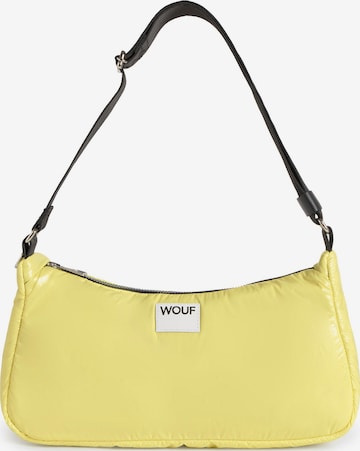 Wouf Schoudertas 'Glossy' in Geel: voorkant