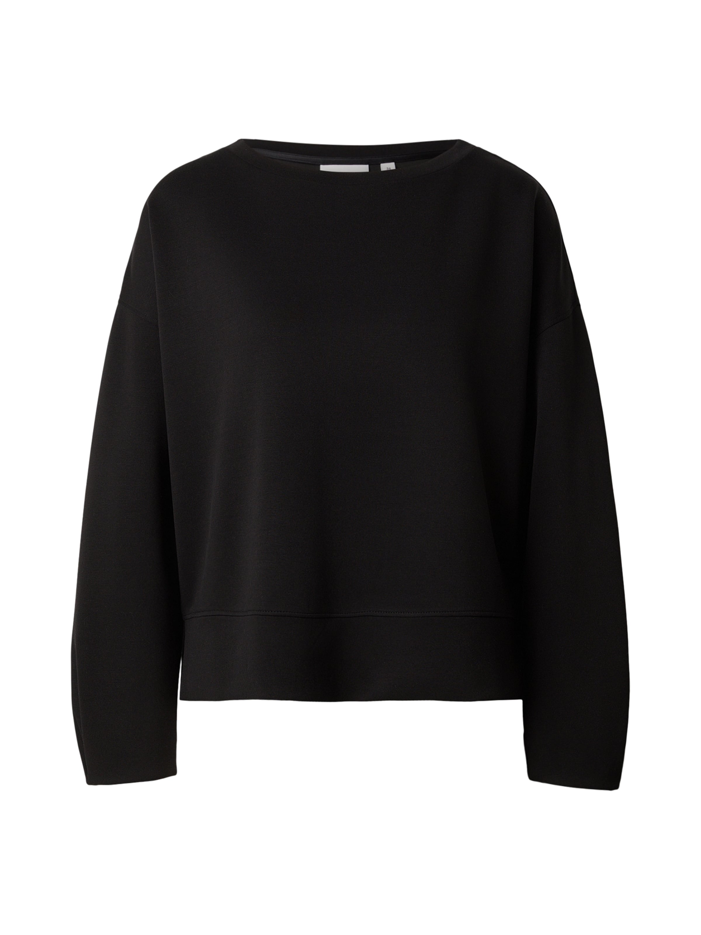 Sweat-shirt COMMA en noir : devant