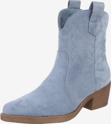 Ital-Design Cowboystiefel in Blau: Vorderseite