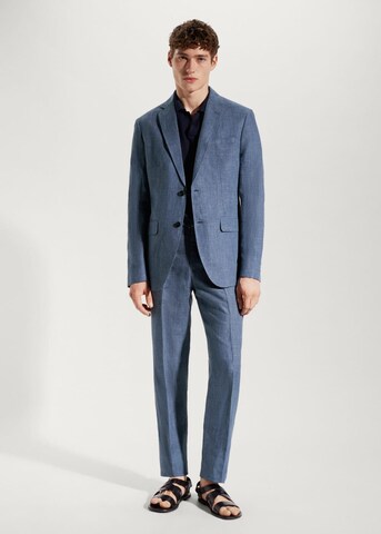 MANGO MAN Regular fit Colbert 'Florida' in Blauw