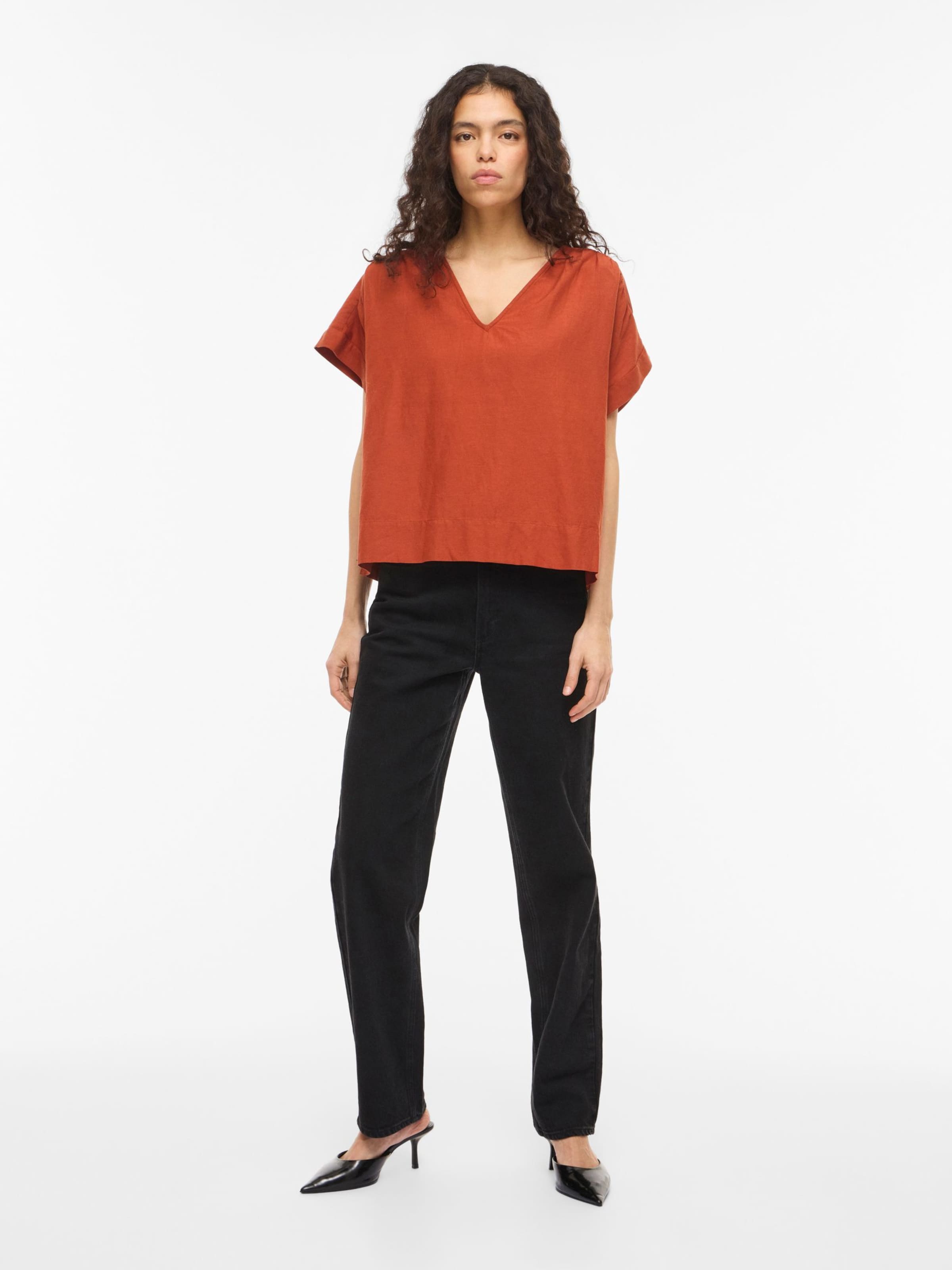 VILA Shirt 'VIPRISILLA' in Oranje