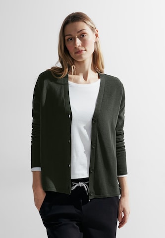 CECIL Knit Cardigan in Green: front