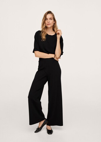 MANGO Wide Leg Hose 'Kobi' in Schwarz