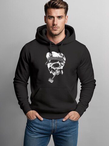 Neverless Sweatshirt 'Skull Captain' in Black