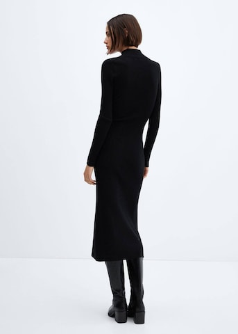 MANGO Knitted dress in Black